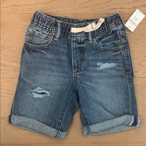 GAP- toddler boys distressed denim shorts